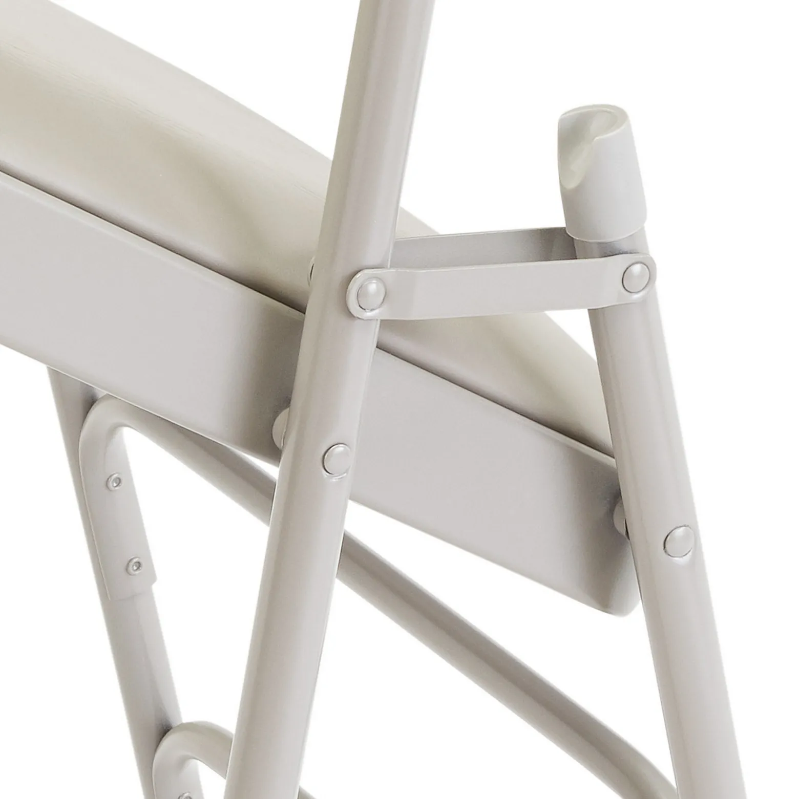 Premium Vinyl Upholstered Triple Brace Double Hinge Folding Chair