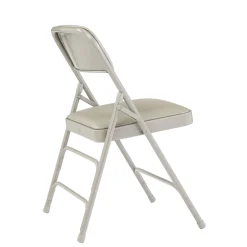 Premium Vinyl Upholstered Triple Brace Double Hinge Folding Chair