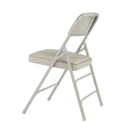 Premium Vinyl Upholstered Triple Brace Double Hinge Folding Chair