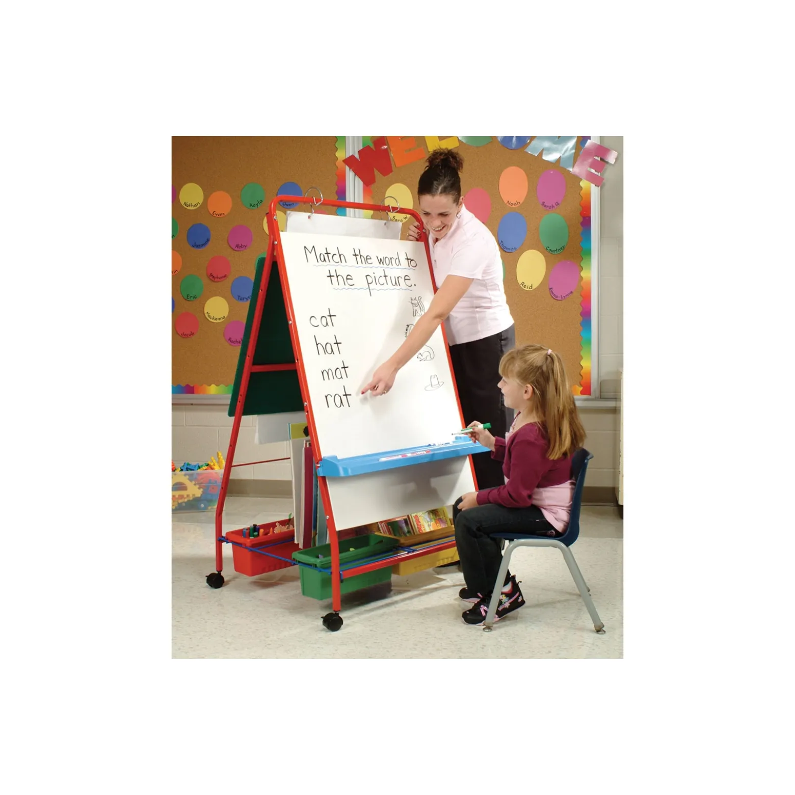 Primary Teaching Easel - 30"W x 56.25"H