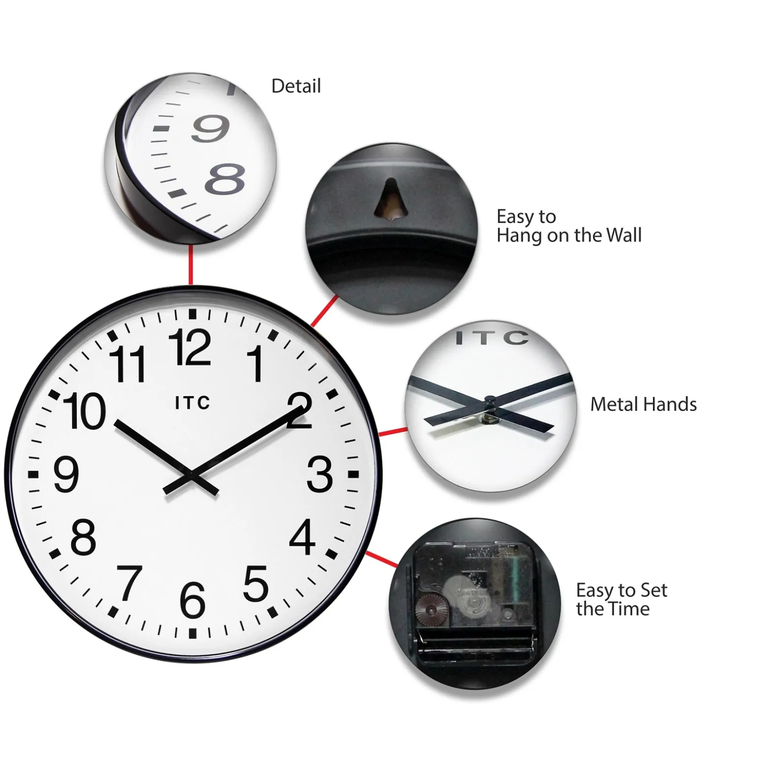 Profuse 19" Round Wall Clock