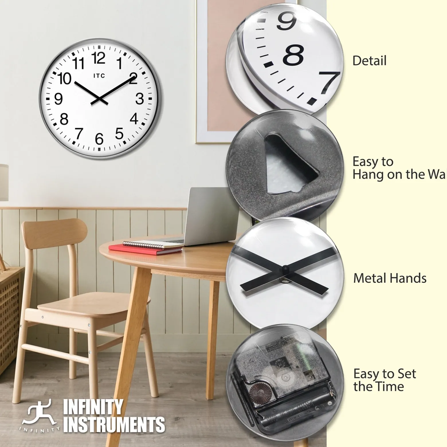 Profuse 19" Round Wall Clock