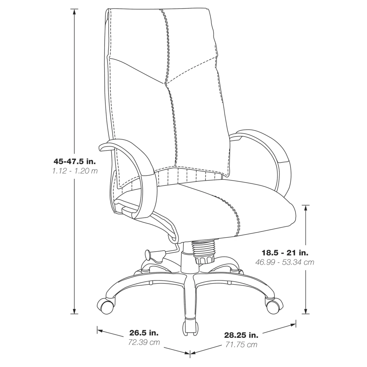 Pro-Line II™ High Back Leather Executive Office Chair