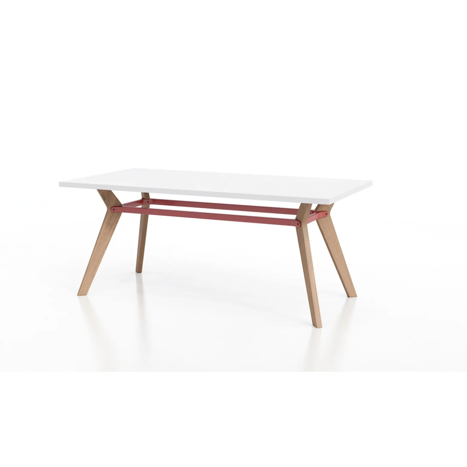 Rang Collaborative Wood Table - 36"Wx72"Dx30"H