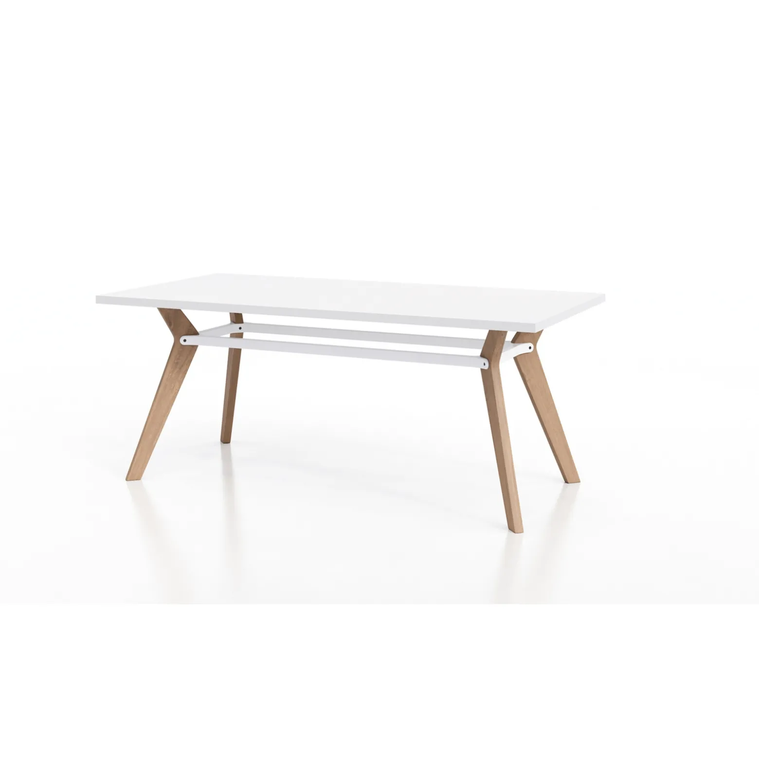 Rang Collaborative Wood Table - 36"Wx72"Dx30"H