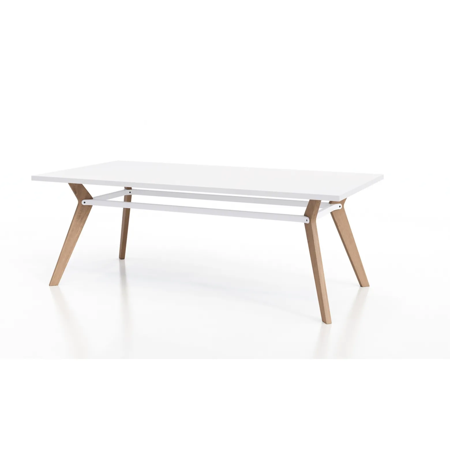 Rang Collaborative Wood Table - 42"Wx84"Dx30"H