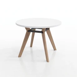 Rang Round Wood Table - 42"Wx30"H