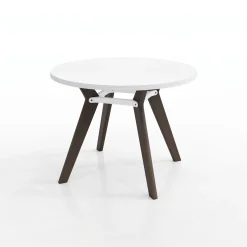 Rang Round Wood Table - 42"Wx30"H