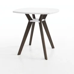 Rang Rounded Square Standing Height Wood Table - 42