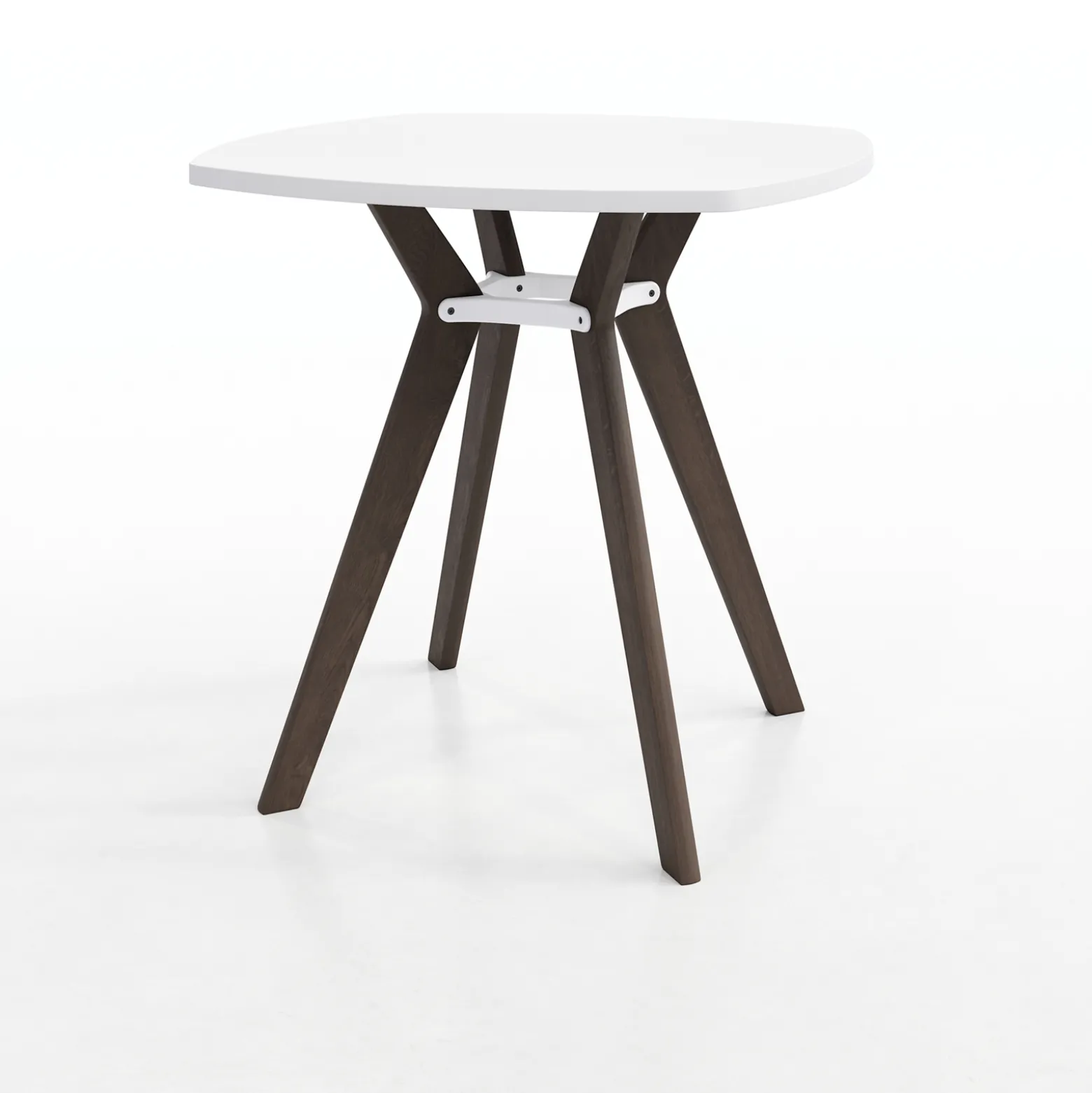Rang Rounded Square Standing Height Wood Table - 42"Wx42"H