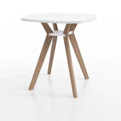 Rang Rounded Square Standing Height Wood Table - 42