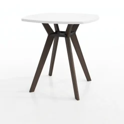 Rang Rounded Square Standing Height Wood Table - 42