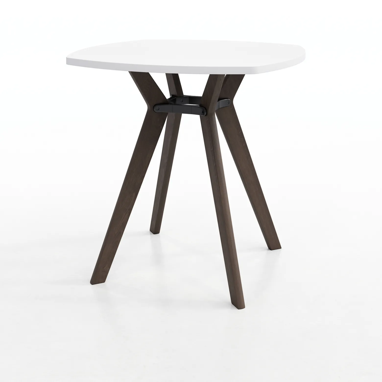 Rang Rounded Square Standing Height Wood Table - 42"Wx42"H