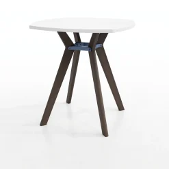 Rang Rounded Square Standing Height Wood Table - 42