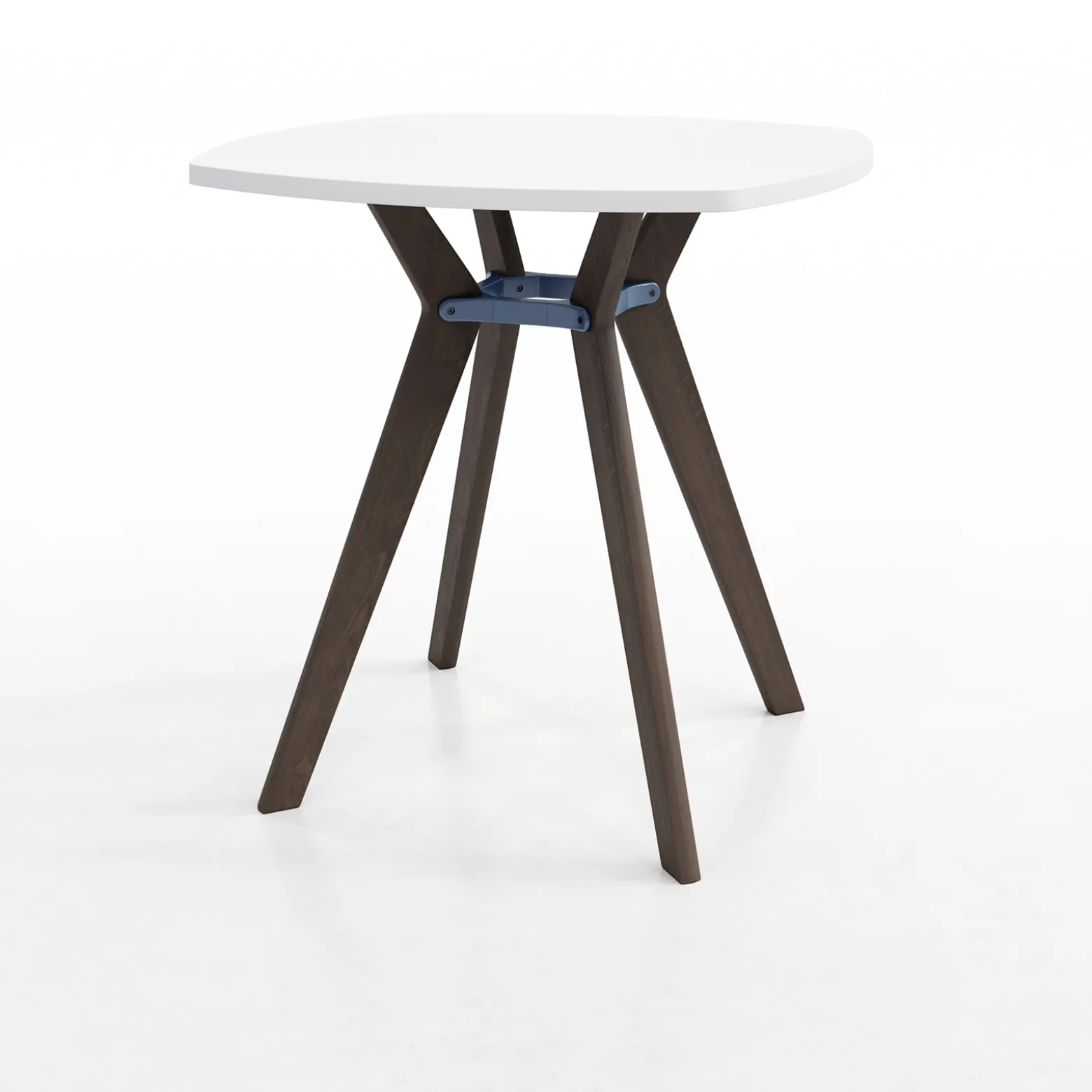 Rang Rounded Square Standing Height Wood Table - 42"Wx42"H