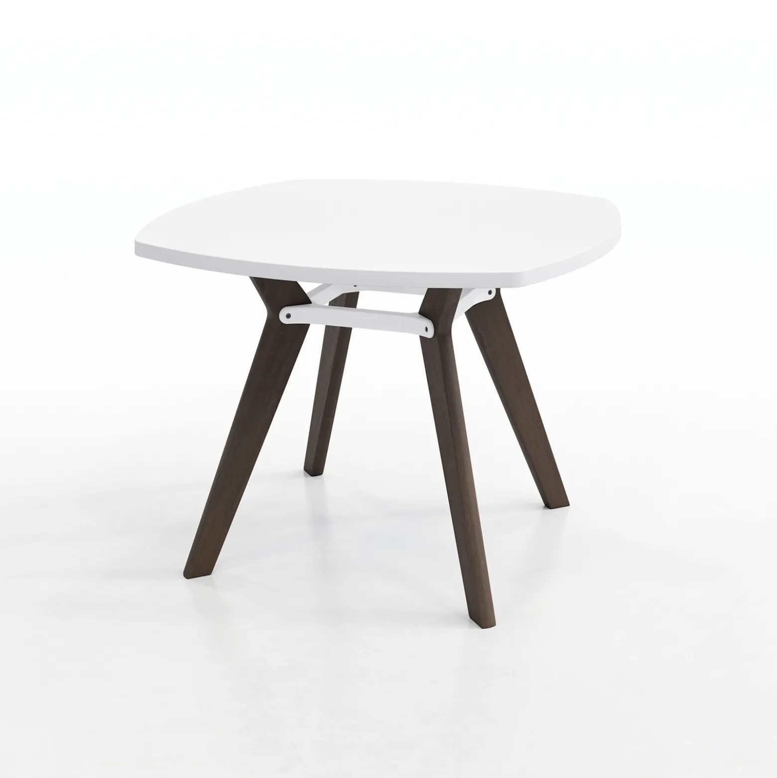 Rang Rounded Square Wood Table - 42"Wx30"H