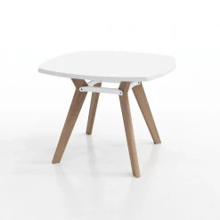 Rang Rounded Square Wood Table - 42