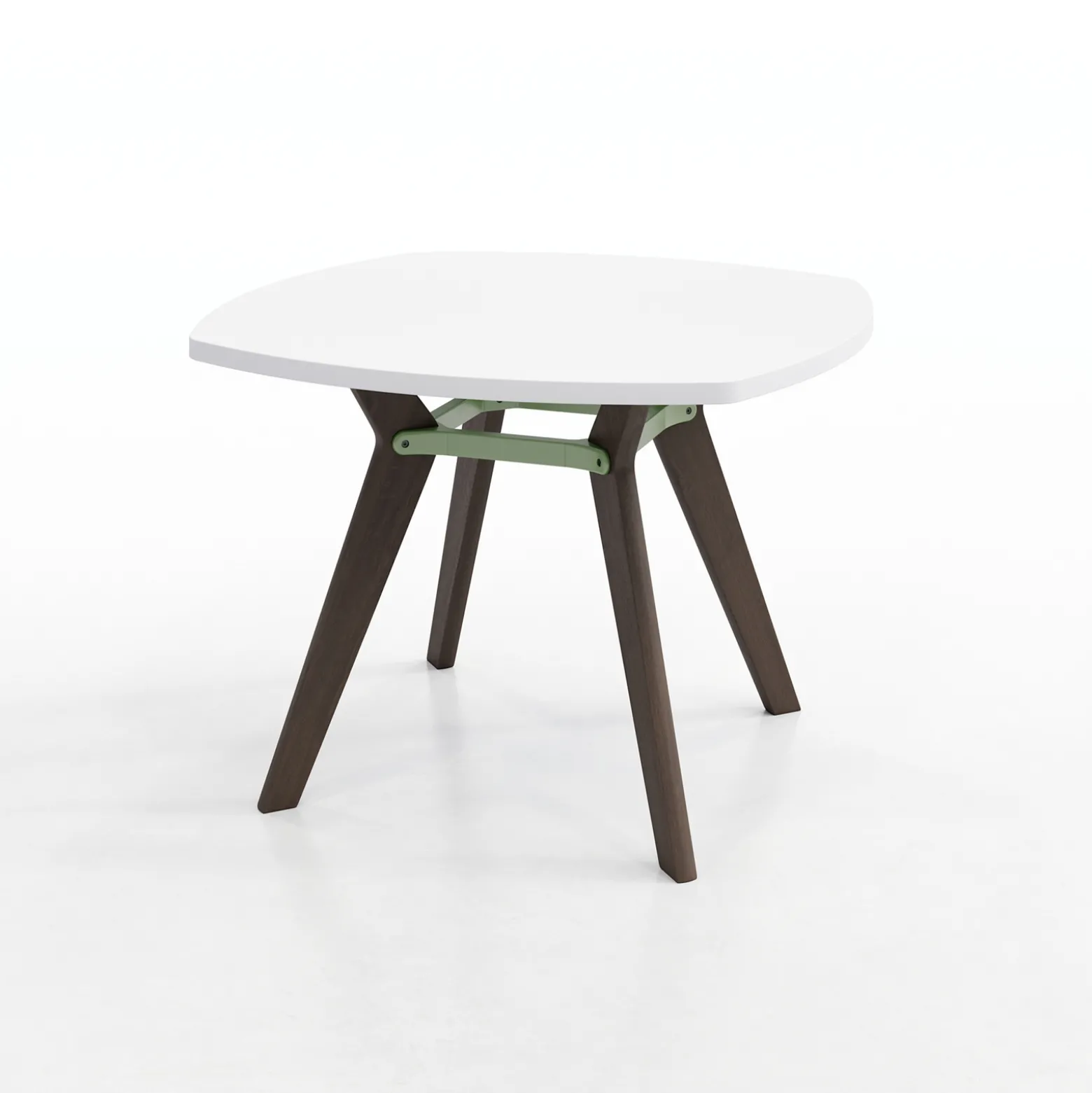 Rang Rounded Square Wood Table - 42"Wx30"H