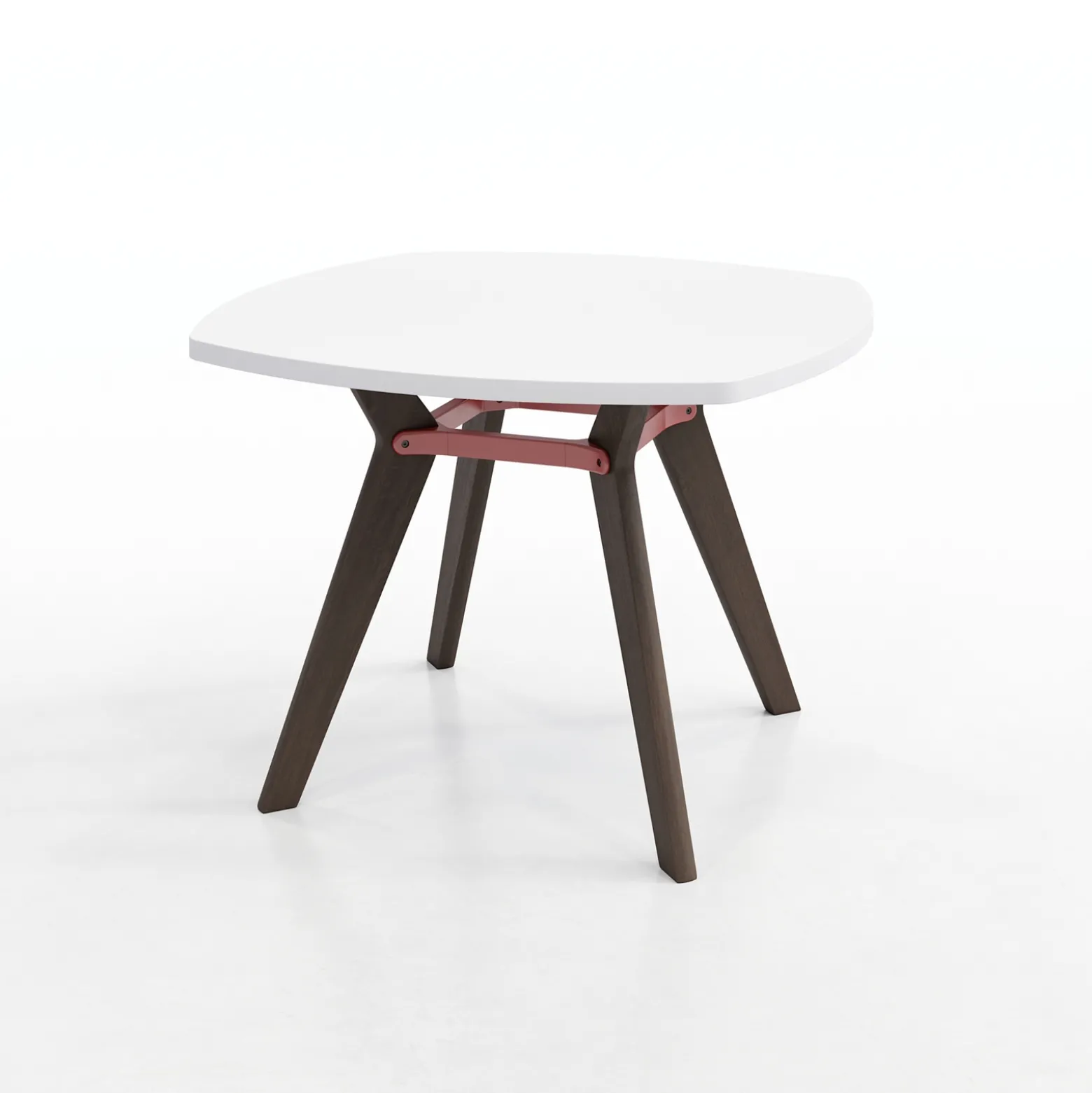 Rang Rounded Square Wood Table - 42"Wx30"H