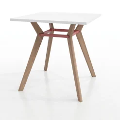 Rang Square Standing Height Wood Table - 4"Wx42"H