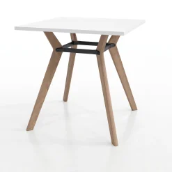 Rang Square Standing Height Wood Table - 4"Wx42"H