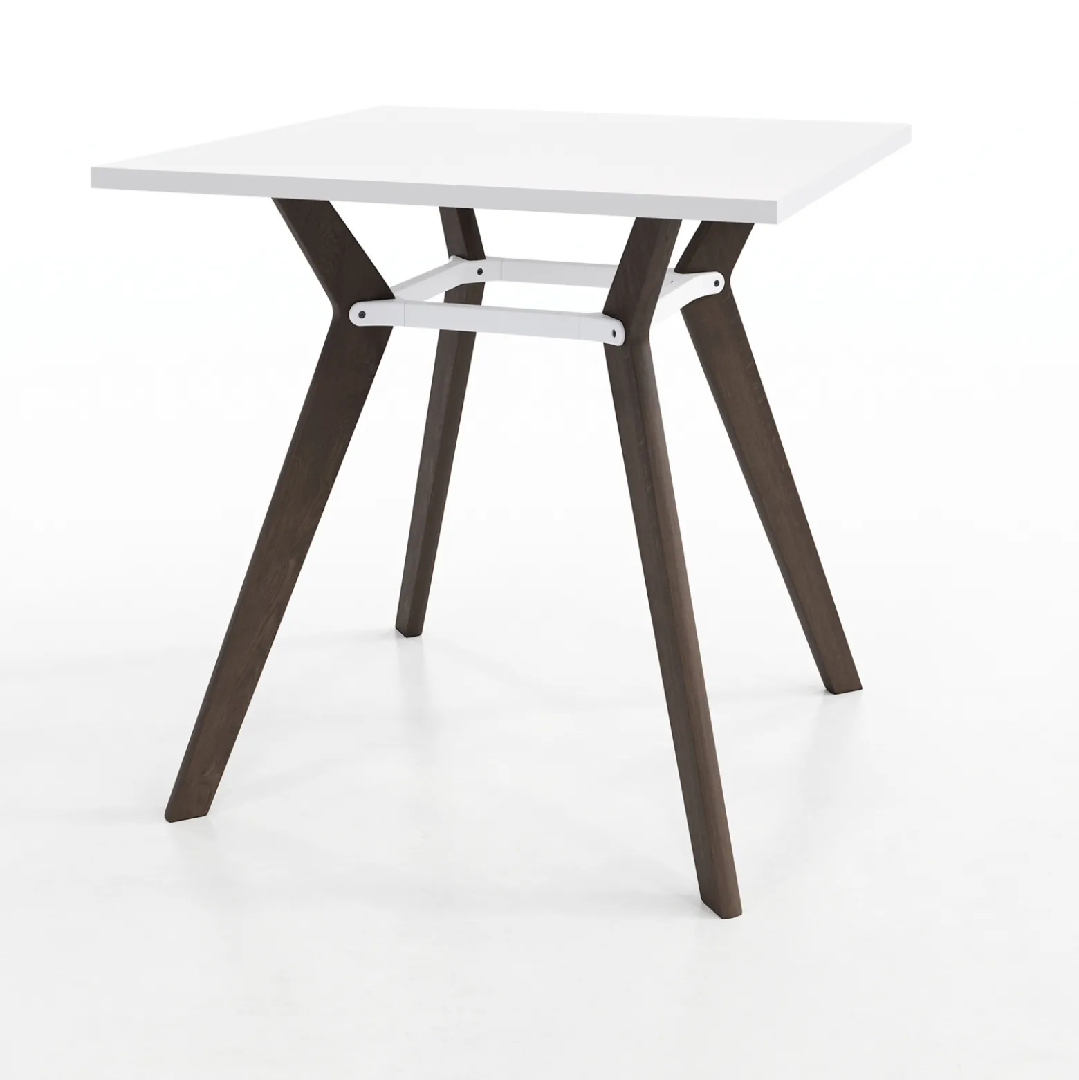 Rang Square Standing Height Wood Table - 4"Wx42"H