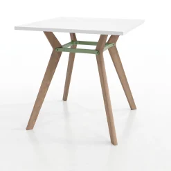 Rang Square Standing Height Wood Table - 4