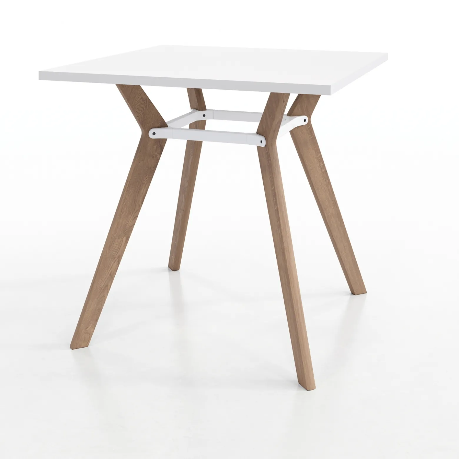 Rang Square Standing Height Wood Table - 4"Wx42"H