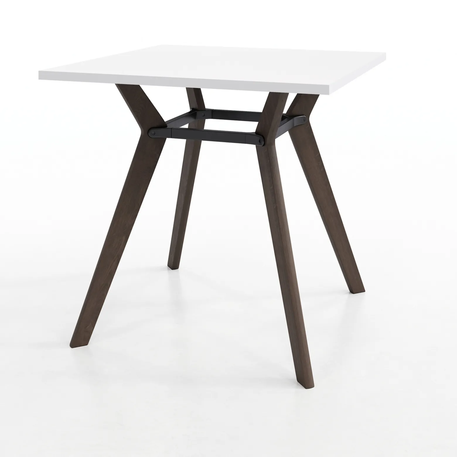 Rang Square Standing Height Wood Table - 4"Wx42"H