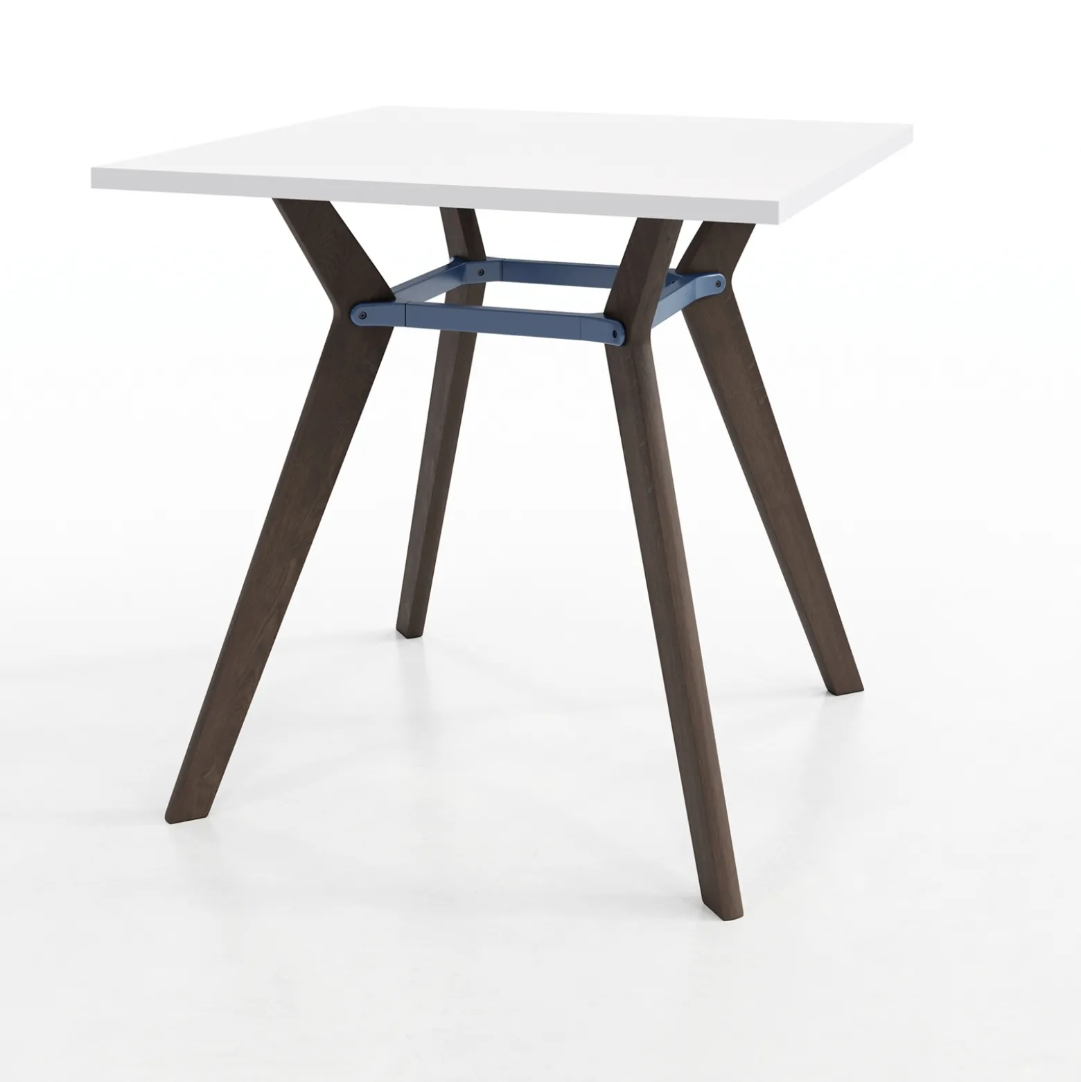 Rang Square Standing Height Wood Table - 4"Wx42"H