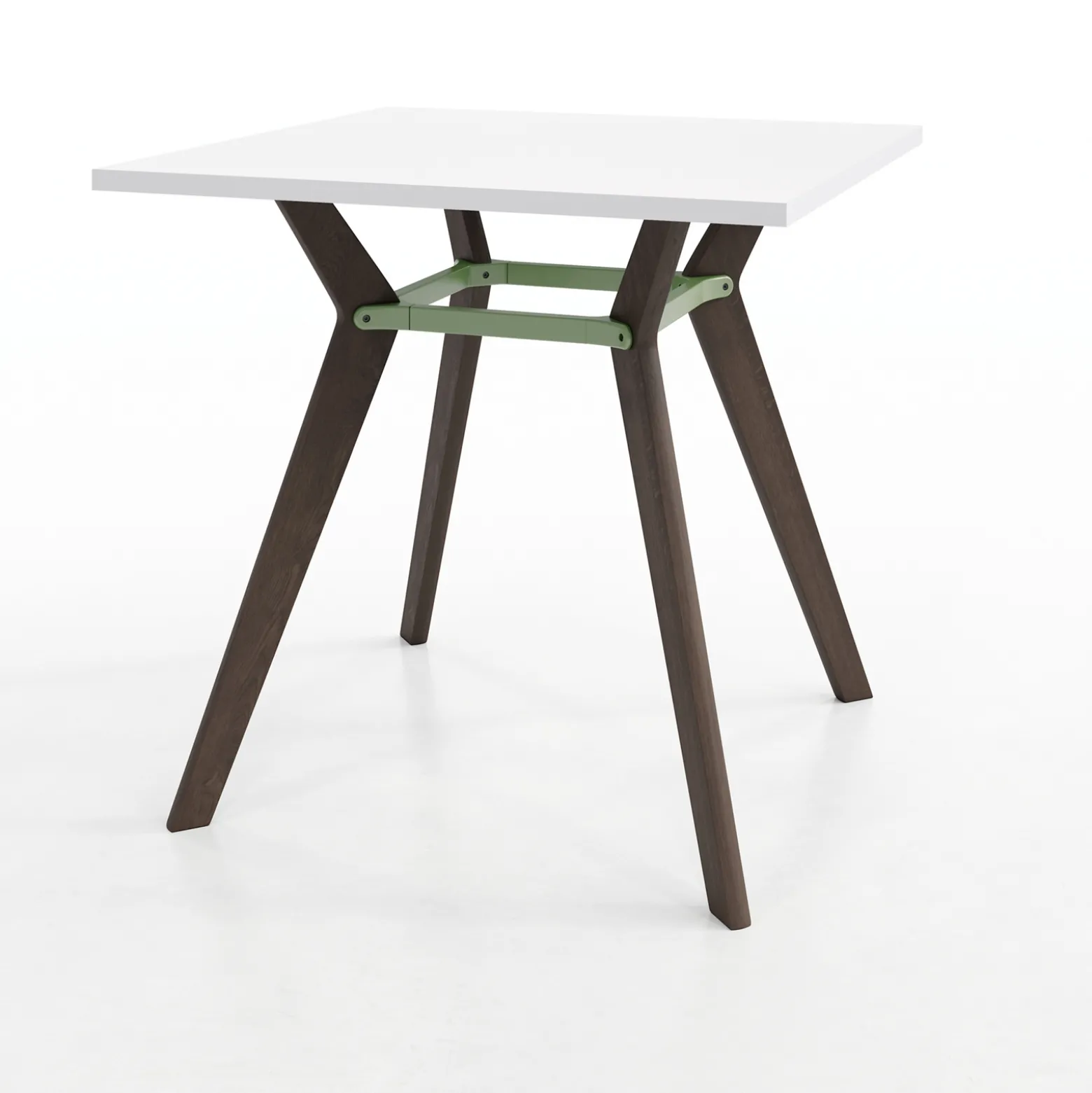 Rang Square Standing Height Wood Table - 4"Wx42"H