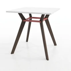 Rang Square Standing Height Wood Table - 4