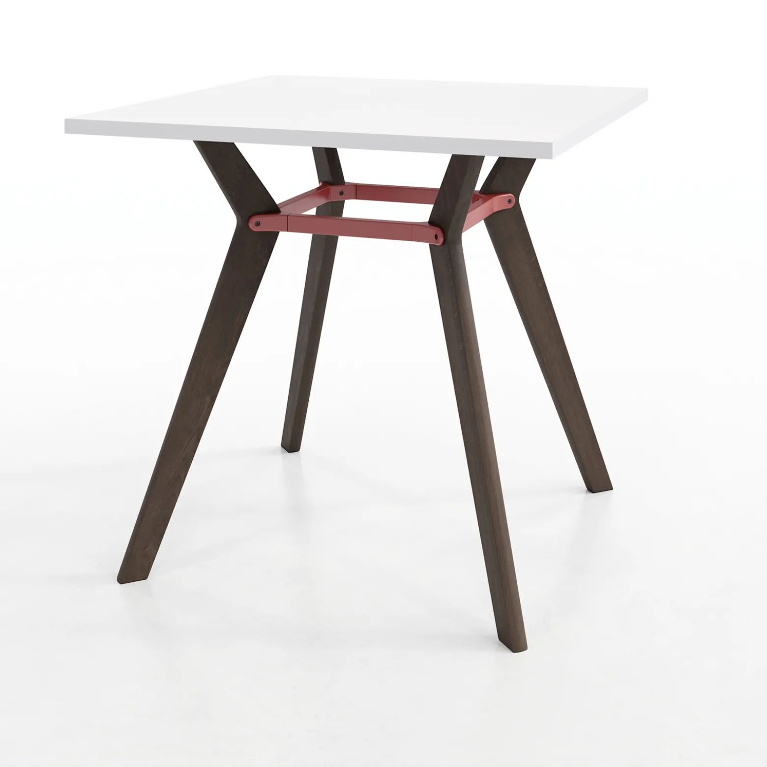 Rang Square Standing Height Wood Table - 4"Wx42"H