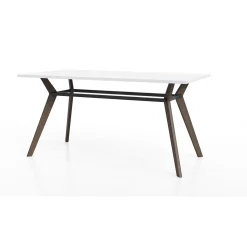 Rang Standing Height Collaborative Wood Table - 42"Wx84"Dx42"H