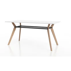 Rang Standing Height Collaborative Wood Table - 42"Wx84"Dx42"H