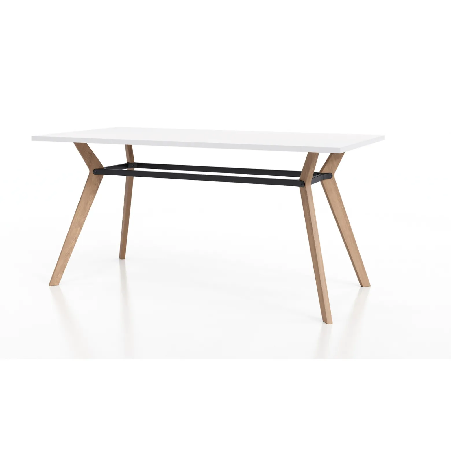 Rang Standing Height Collaborative Wood Table - 42"Wx84"Dx42"H