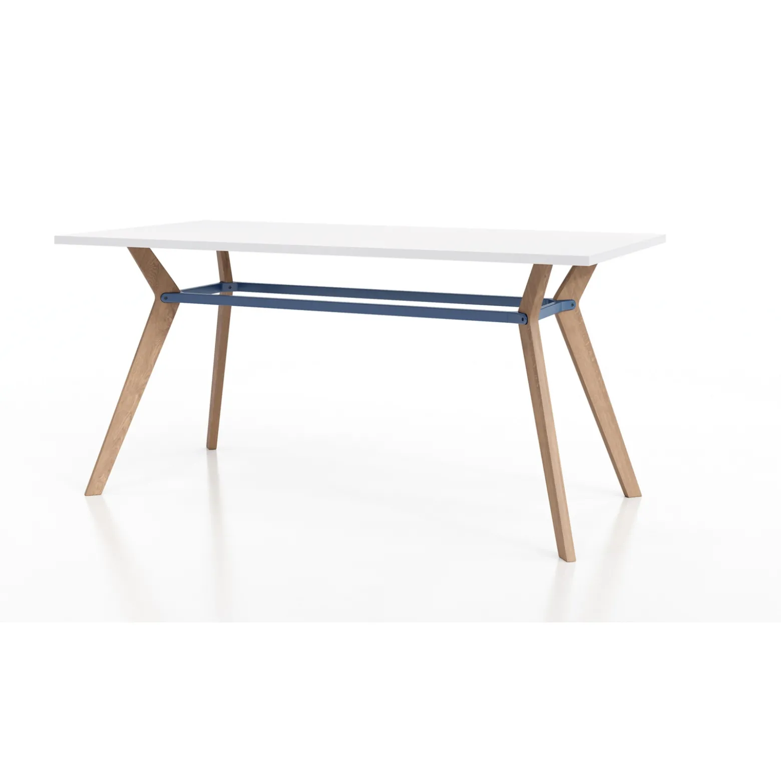 Rang Standing Height Collaborative Wood Table - 42"Wx84"Dx42"H