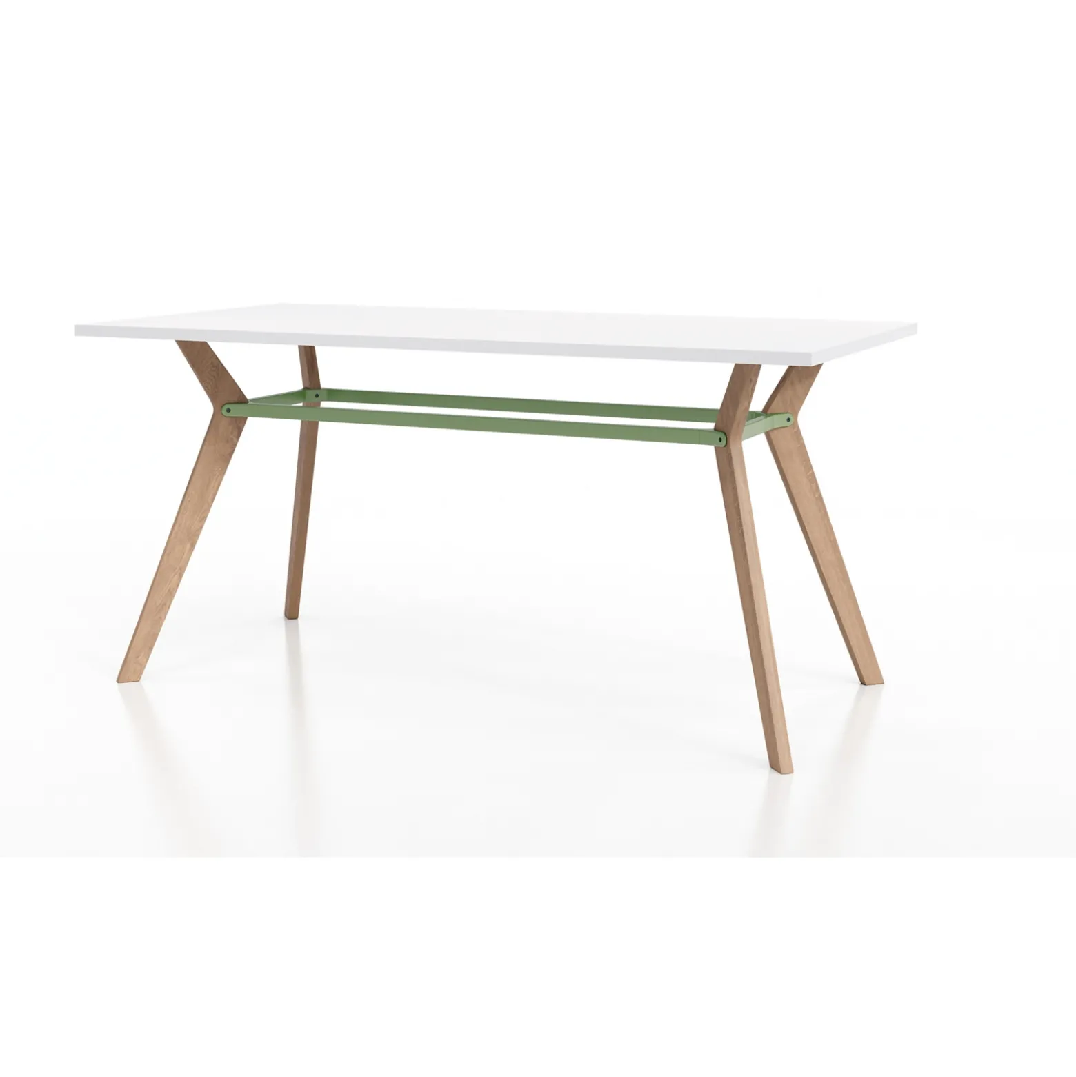 Rang Standing Height Collaborative Wood Table - 42"Wx84"Dx42"H