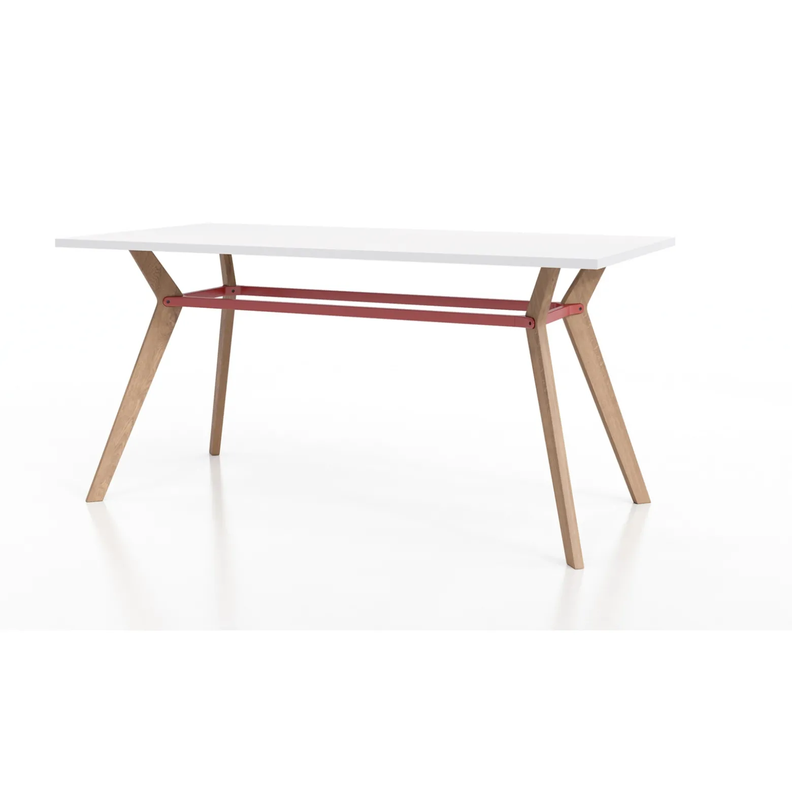 Rang Standing Height Collaborative Wood Table - 42"Wx84"Dx42"H
