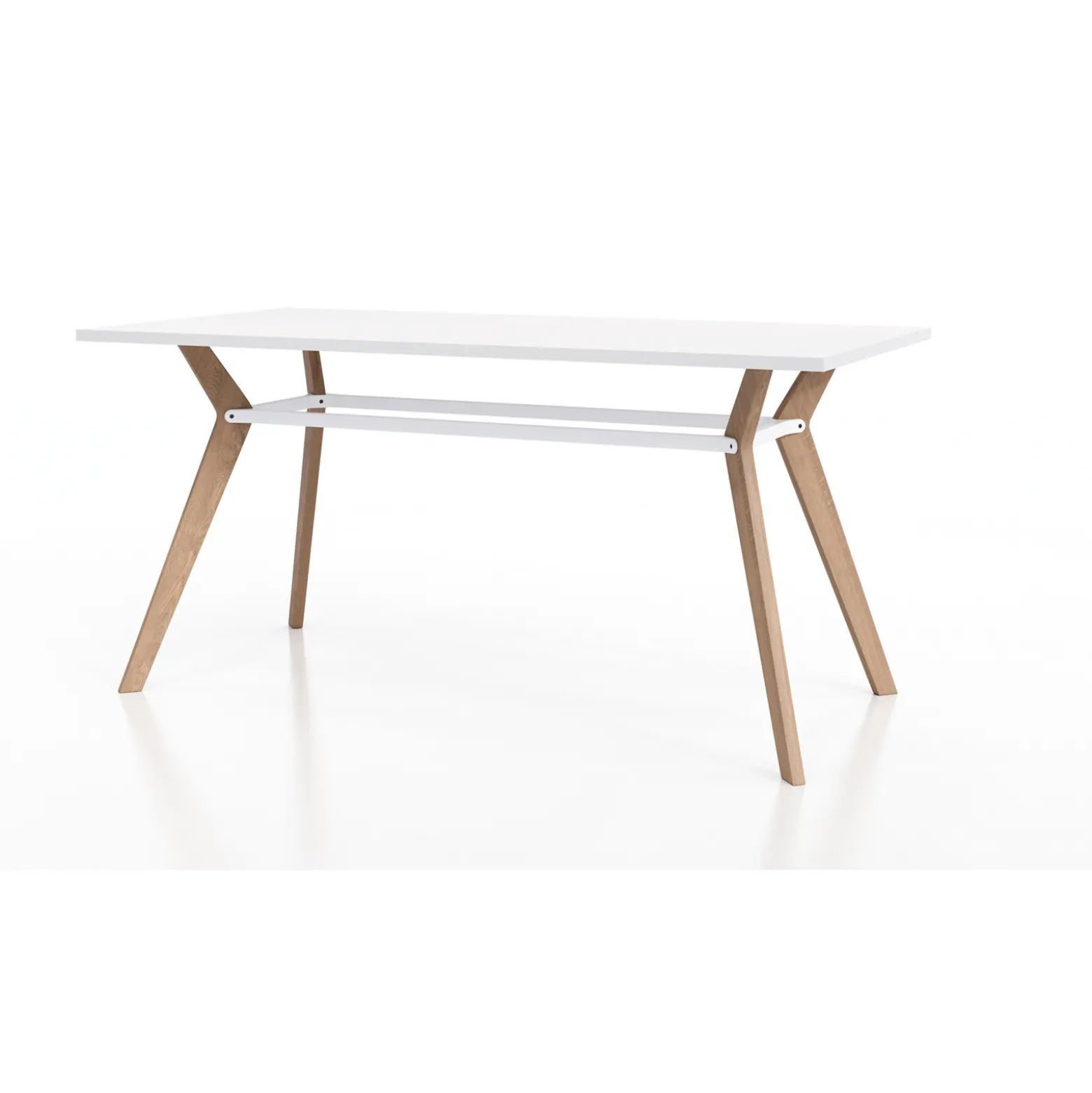 Rang Standing Height Collaborative Wood Table - 42"Wx84"Dx42"H