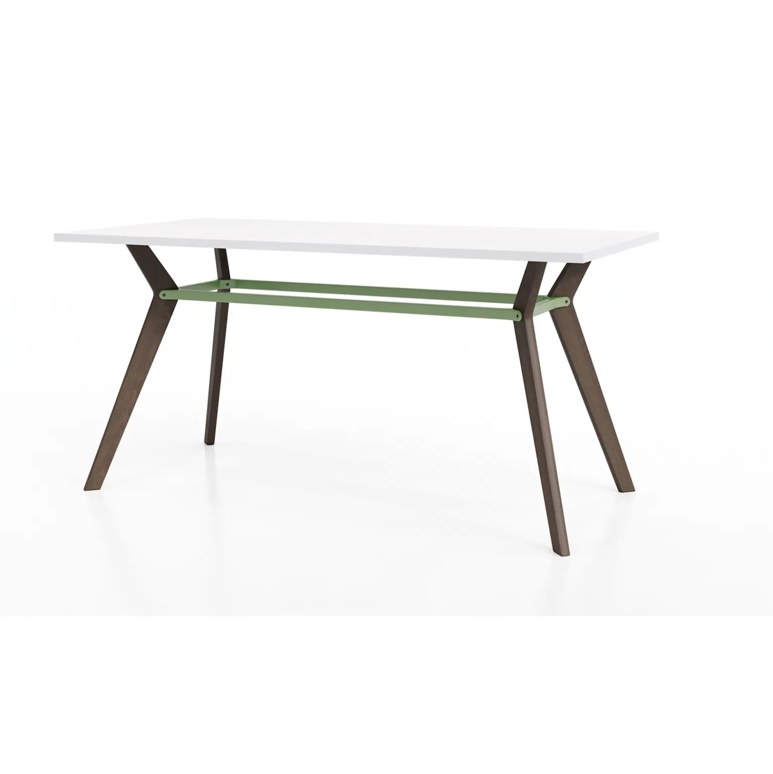 Rang Standing Height Collaborative Wood Table - 42"Wx84"Dx42"H