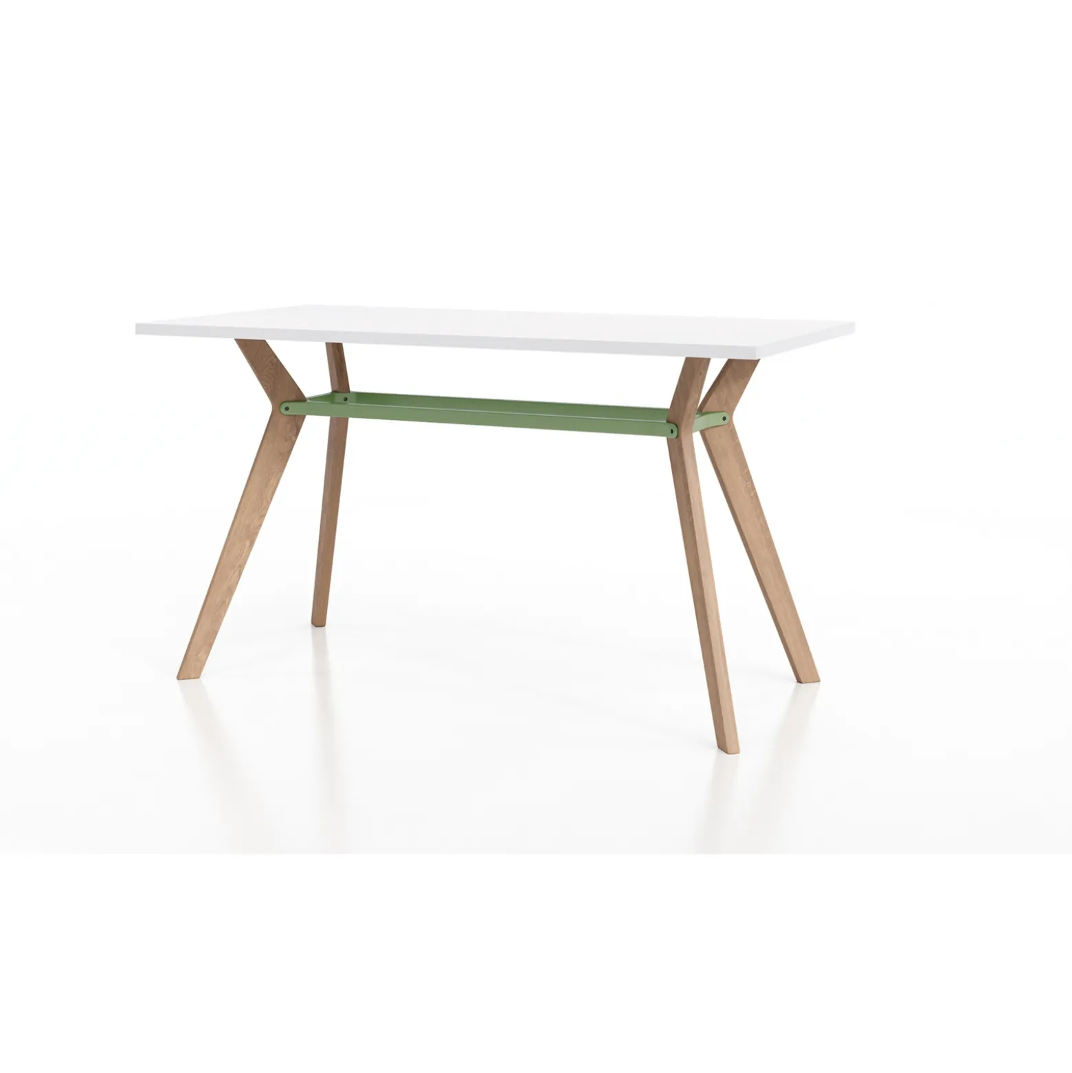 Rang Standing Height Collaborative Wood Table - 36"Wx72"Dx42"H