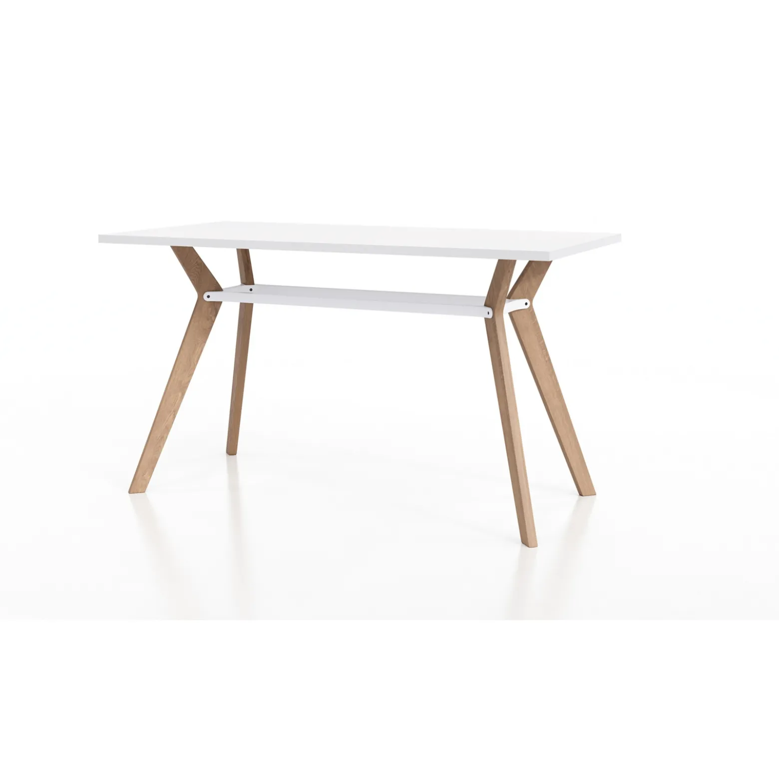 Rang Standing Height Collaborative Wood Table - 36"Wx72"Dx42"H