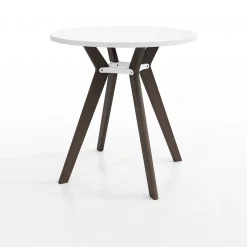 Rang Standing Height Round Wood Table - 42