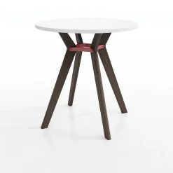 Rang Standing Height Round Wood Table - 42
