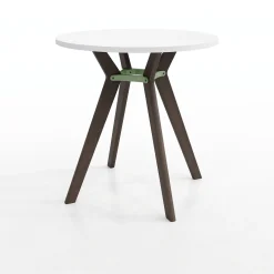 Rang Standing Height Round Wood Table - 42