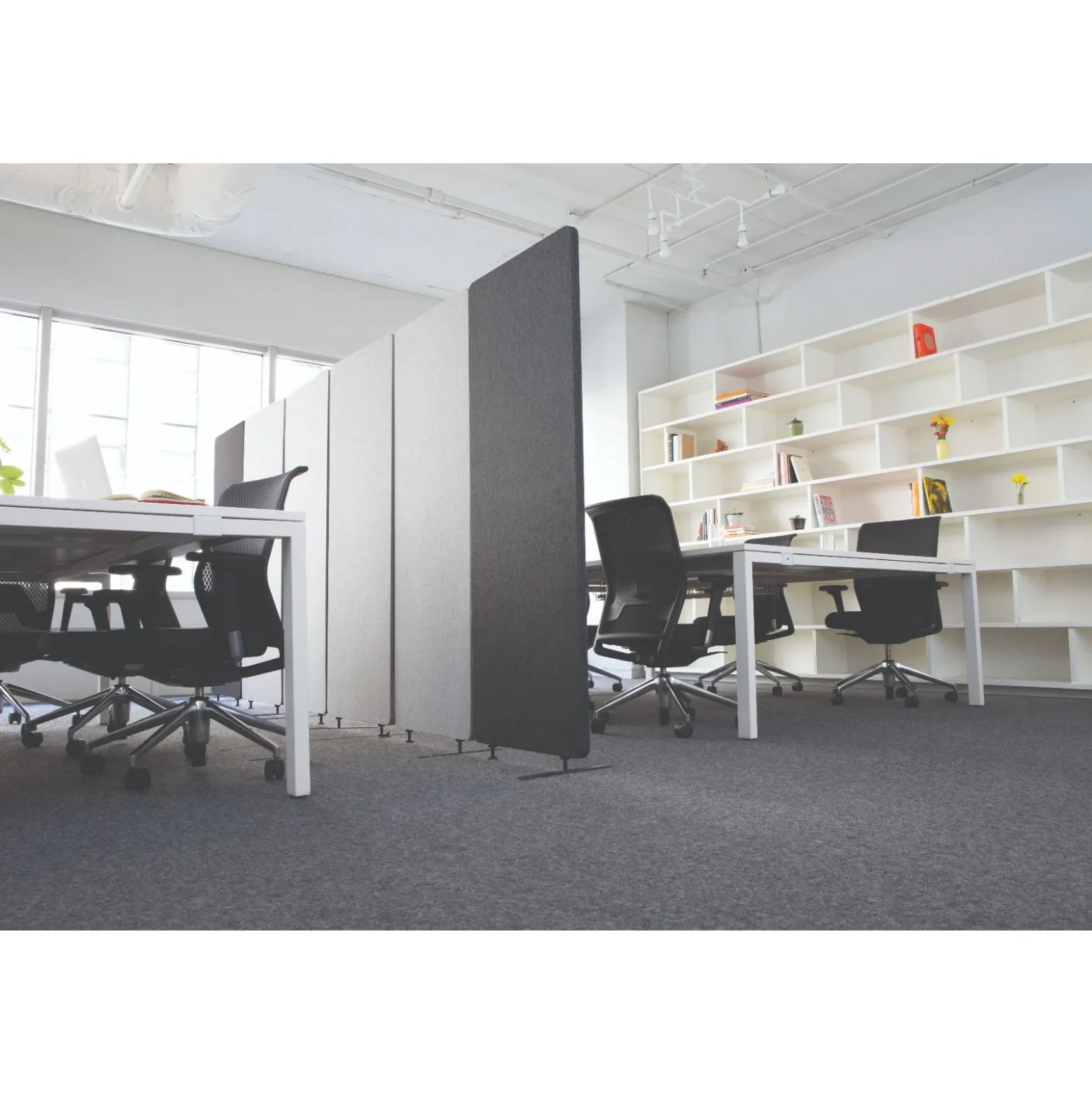 Reclaim® Acoustic Room Dividers, 3 Pack - 72"W x 66"H