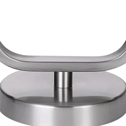 Rectangular Base Brushed Nickel Table Lamp