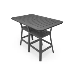 Rectangular Tier Framed Bar-Height Table