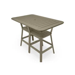 Rectangular Tier Framed Bar-Height Table